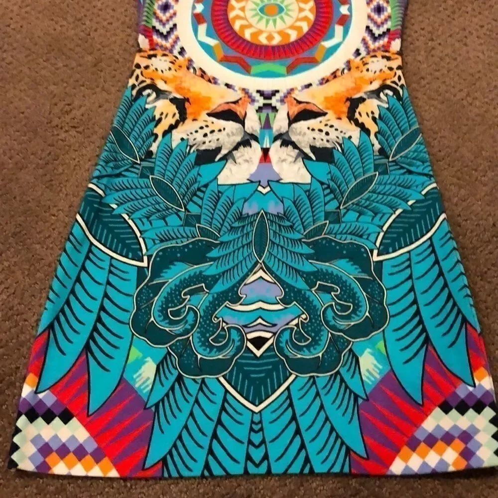 Mara Hoffman Printed Bold Color Pattern Tank Dress - Picture 7 of 8